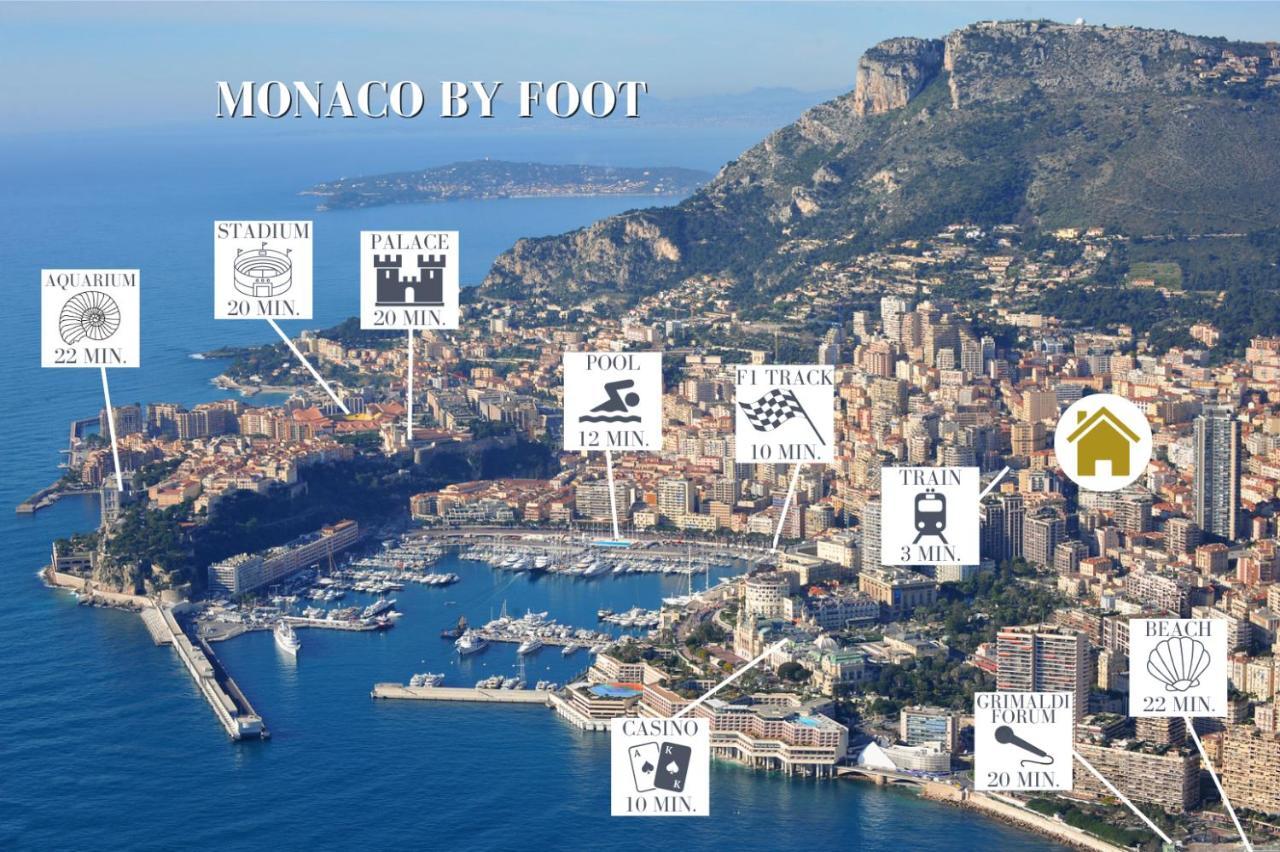 Monaco - Beautiful Apartment 6-8 People Beausoleil Exteriér fotografie